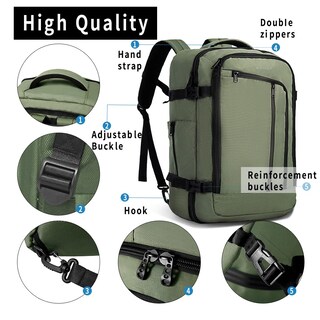 Foto 4 | Mochila de Viaje Bange Verde-Venta Internacional
