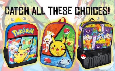Foto 5 | Mochila Bioworld Pokémon Sword And Shield Starters, 16 L - Venta Internacional.