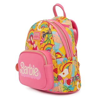 Foto 2 | Minimochila Loungefly Barbie Fun In The Sun, Rosa Y Multicolor - Venta Internacional.