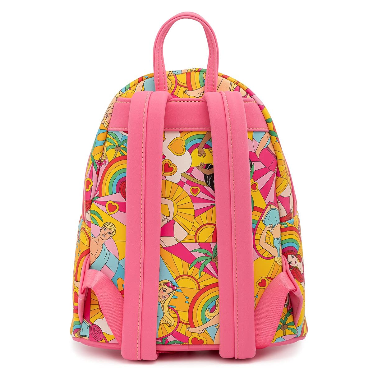 Foto 5 pulgar | Minimochila Loungefly Barbie Fun In The Sun, Rosa Y Multicolor - Venta Internacional.