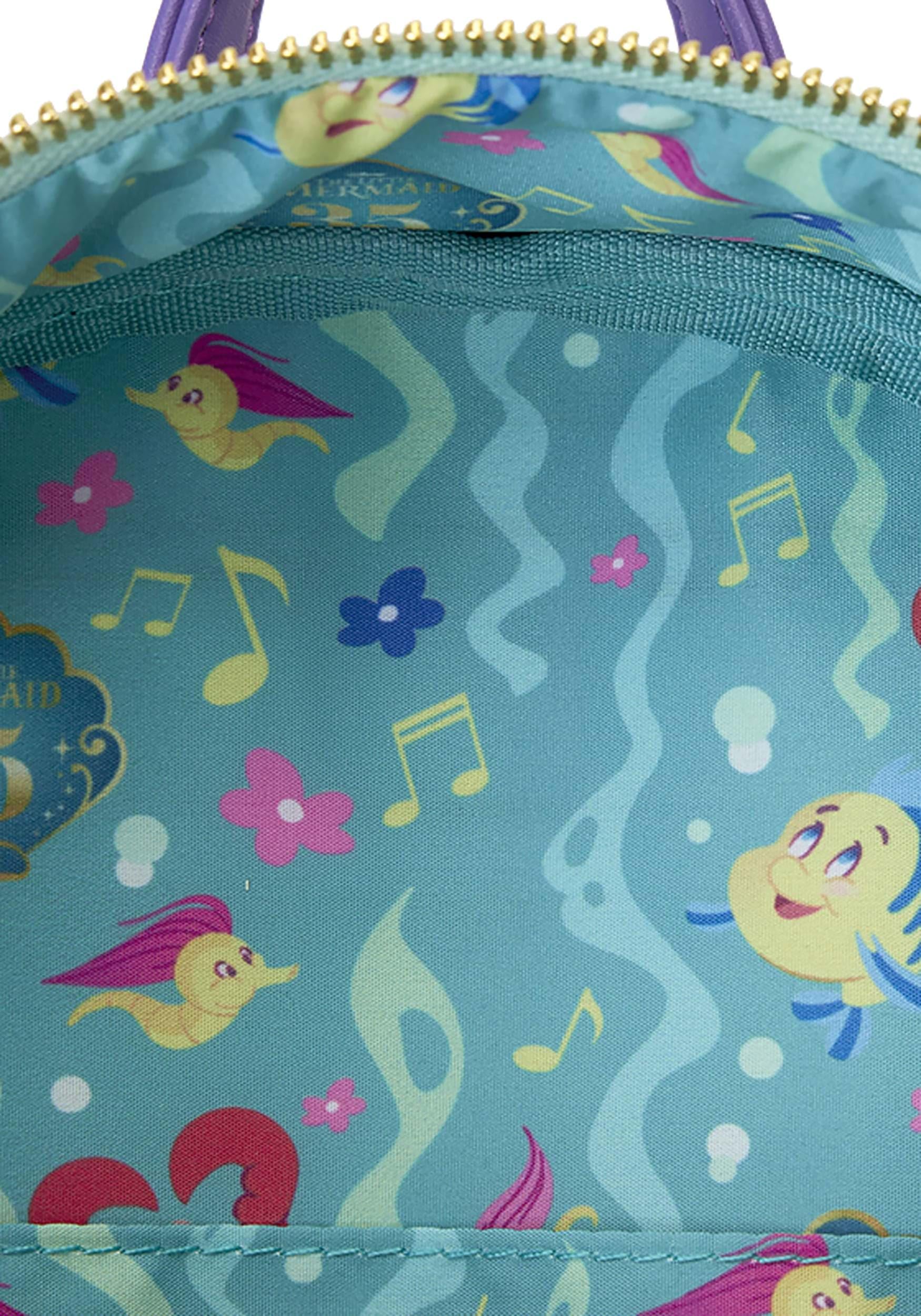 Foto 6 pulgar | Mochila Loungefly Disney El 35 Aniversario De La Sirenita - Venta Internacional.