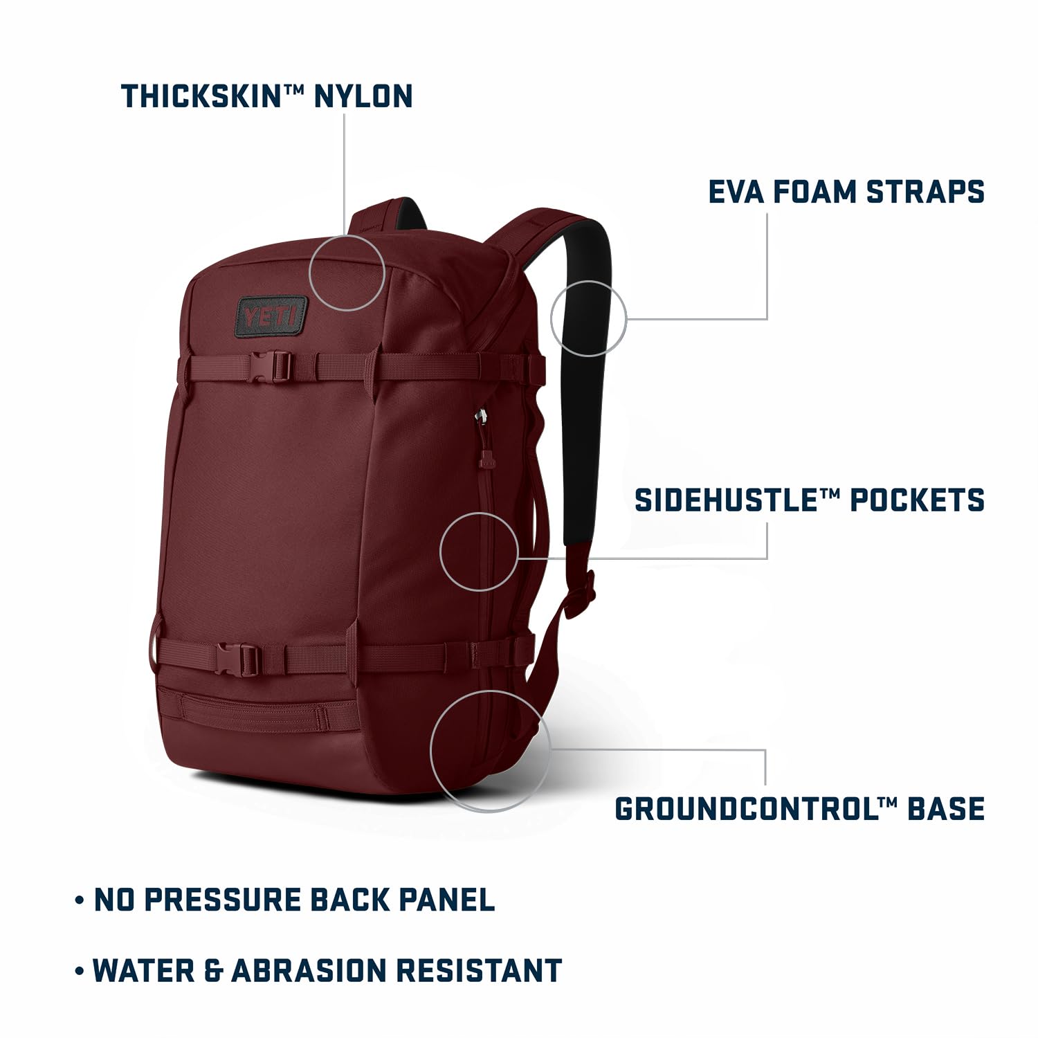 Foto 3 pulgar | Yeti Crossroads Backpack 22l, Wild Vine Red - Venta Internacional.