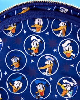 Foto 7 | Minimochila Loungefly Disney Donald Duck 90 Aniversario - Venta Internacional.