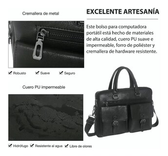 Foto 3 | Portafolio Malubero color Negro para Caballero