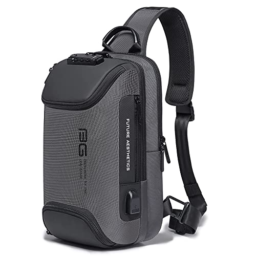 Venta Internacional - Mochila tipo Bandolera para Laptop Sling Impermeable Gris