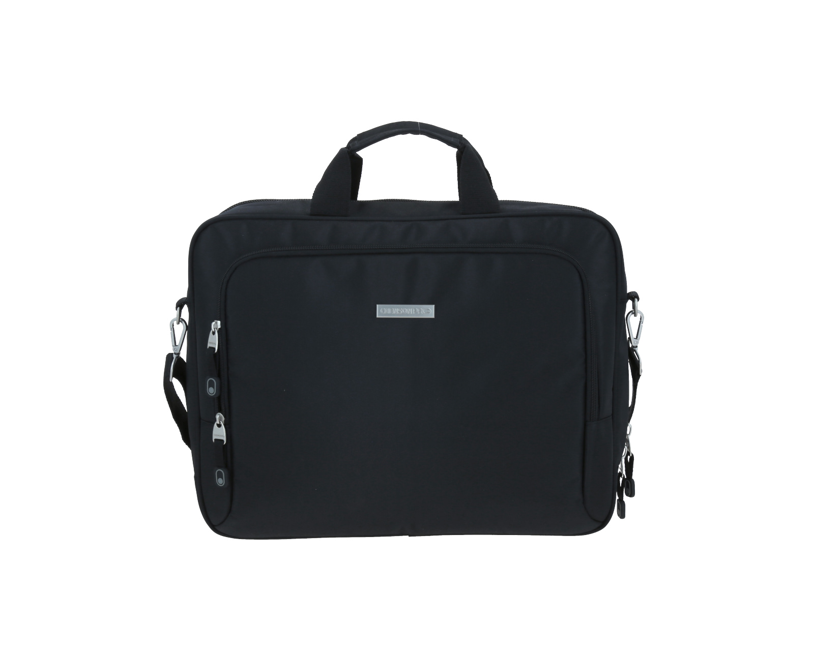 Portafolio Grande Chenson Pro Para Hombre Kazio Negro Con Porta Laptop De Hasta 15''.