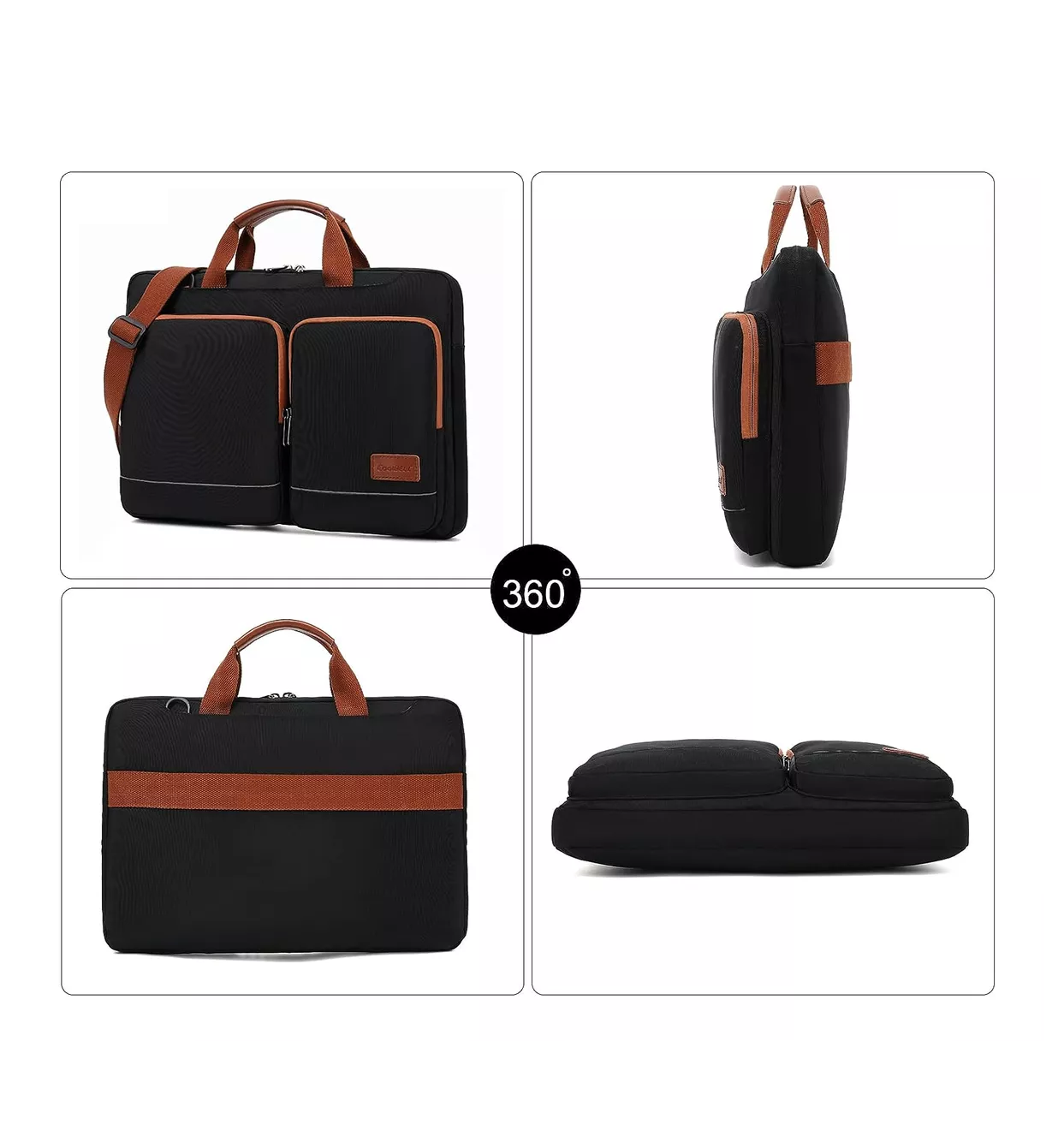 Foto 4 pulgar | Maletín Belug Negro Impermeable para Laptopt de 15.6"