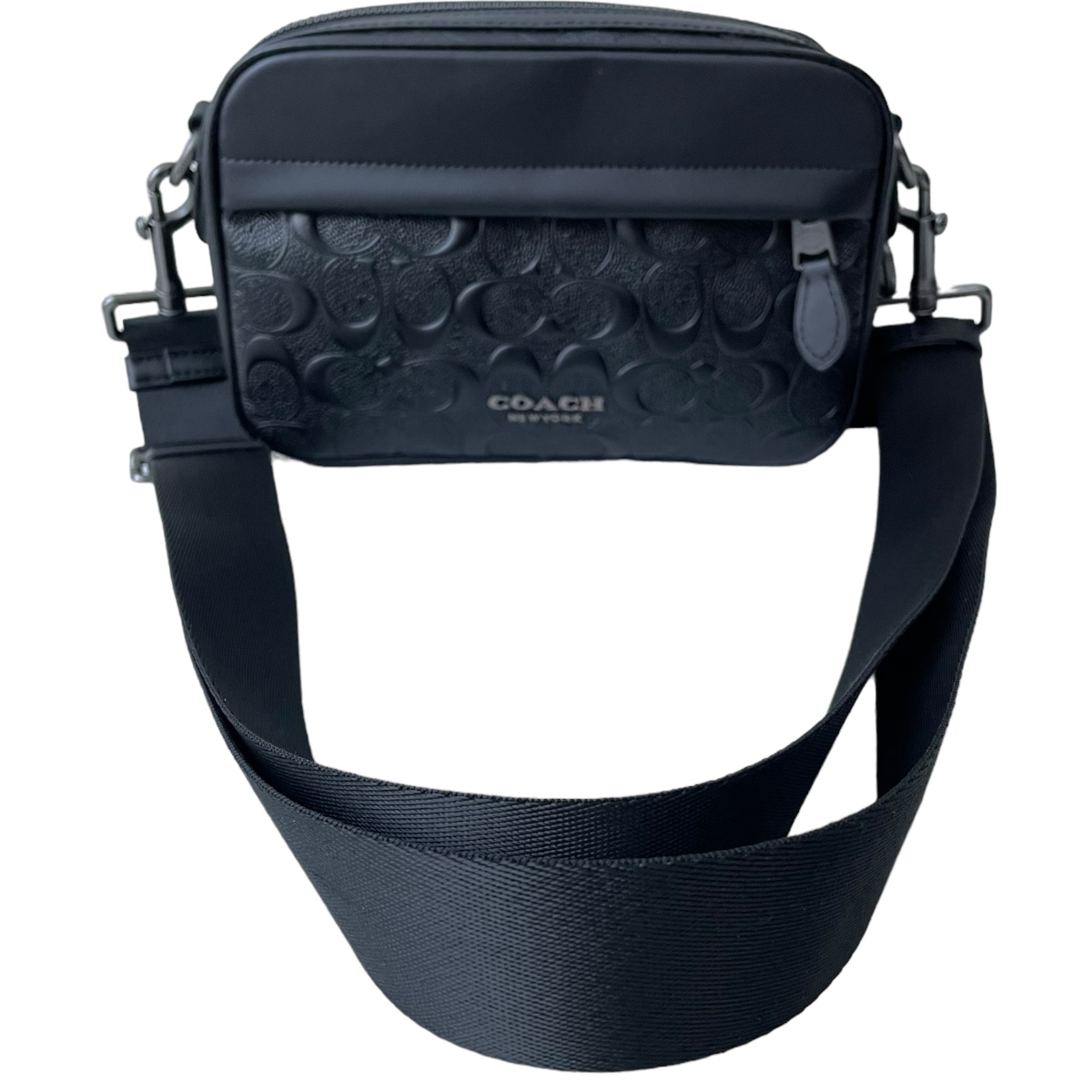 Foto 3 pulgar | Bolsa Coach Crossbody Signature Negra