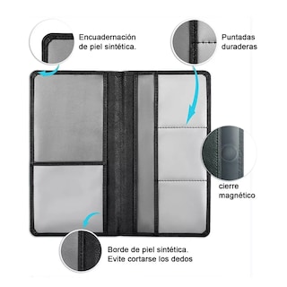 Foto 2 | Cartera, Tarjetero,titular De La Tarjeta Matrícula Del Coche Eo Safe Imports Esi-13834 Negro