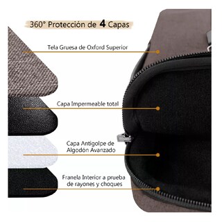 Foto 2 | Funda Protectora Laptop Bolsa Portátil Protector De Laptop