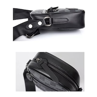 Foto 3 | Bolso Para Hombre Crossbody Belug, Bandolera Maletín Moda Casual Cuadros Negro