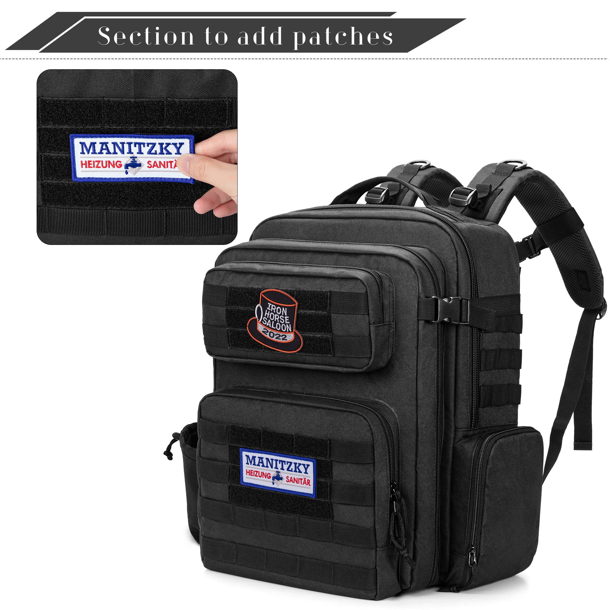 Foto 8 pulgar | Funda Barber Bafaso De Nailon Negro Con Funda Para Portátil Y 10 Bolsillos - Venta Internacional.