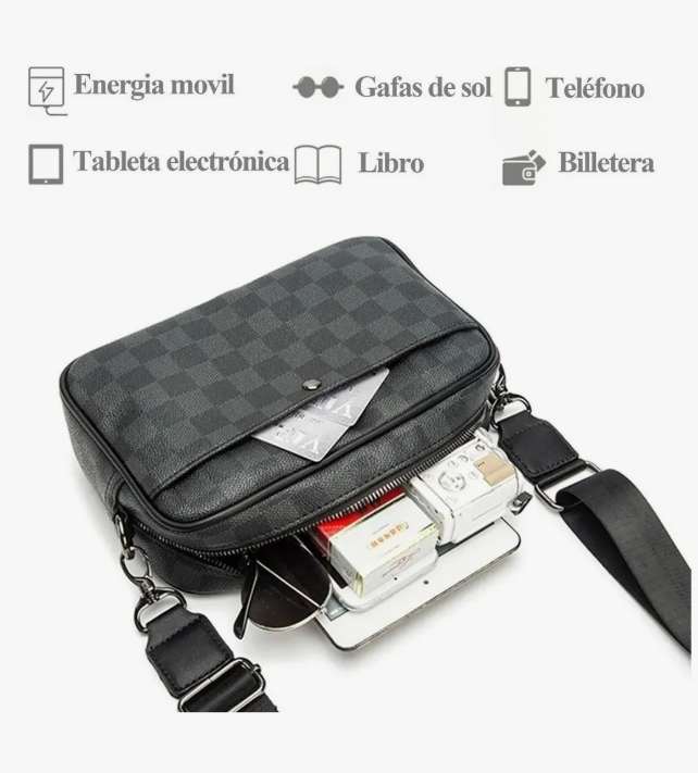 Foto 6 pulgar | Bolsa Xtellar Bandolera -0096 Color Negro