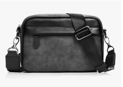 Foto 1 | Bandolera Xtellar De Cuero De Los Hombres Crossbody Bolso De Hombro