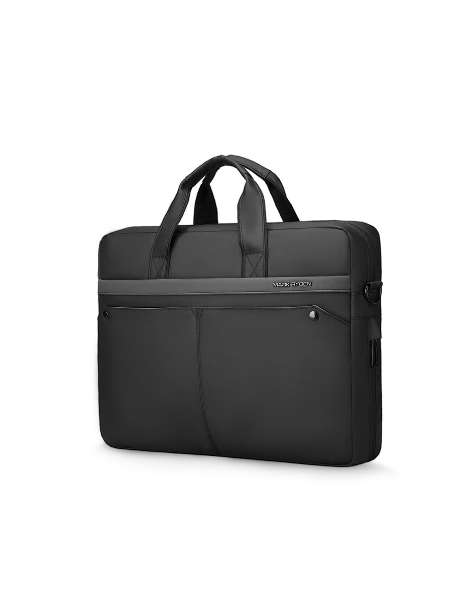Maletín Marca Mark Ryden Modelo 8003 Color Negro Compatible Con Laptop De 14” Repelente Al Agua