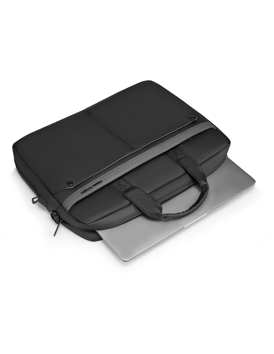 Foto 4 pulgar | Maletín Marca Mark Ryden Modelo 8003 Color Negro Compatible Con Laptop De 14” Repelente Al Agua