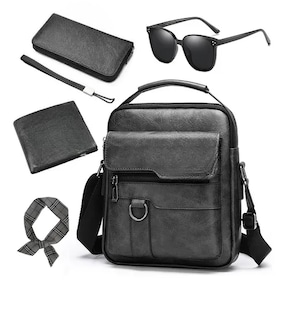 Foto 1 | Bolso Xtellar Hombre Mujer Maletin Bandoleras Y Billetera Kit 5pzs