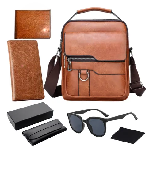 Foto 1 | Bolso Xtellar Mariconera Hombre Maletin Bandoleras Y Billetera Kit