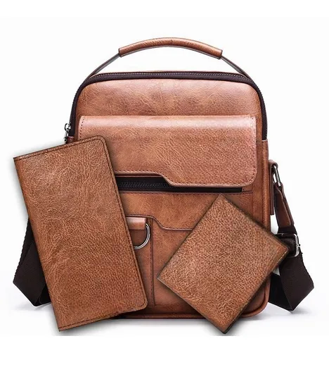 Foto 5 pulgar | Bolso Xtellar Mariconera Hombre Maletin Bandoleras Y Billetera Kit