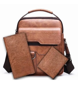 Foto 4 | Bolso Xtellar Mariconera Hombre Maletin Bandoleras Y Billetera Kit