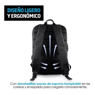 Foto 5 | Mochila Antirrobo Impermeable Lujo Candado Para Laptop Color Negro