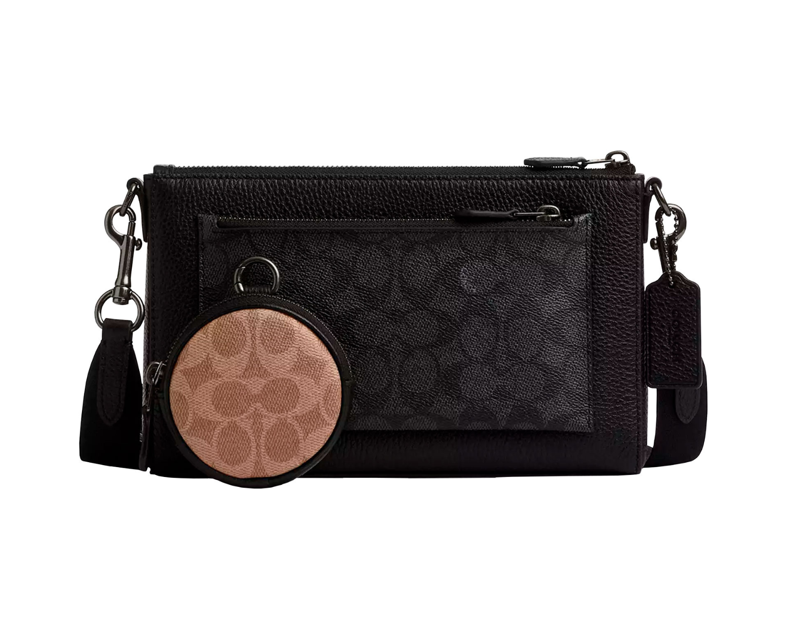 Foto 2 pulgar | Bandolera Coach Holden Cw372 Crossbody Signature Canvas Charcoal Color Negro