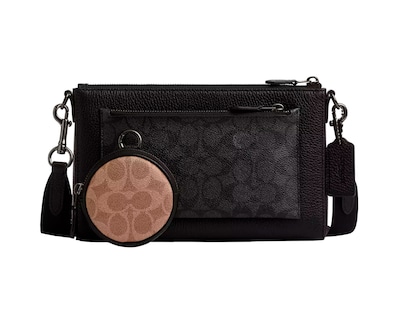 Foto 1 | Bandolera Coach Holden Cw372 Crossbody Signature Canvas Charcoal Color Negro