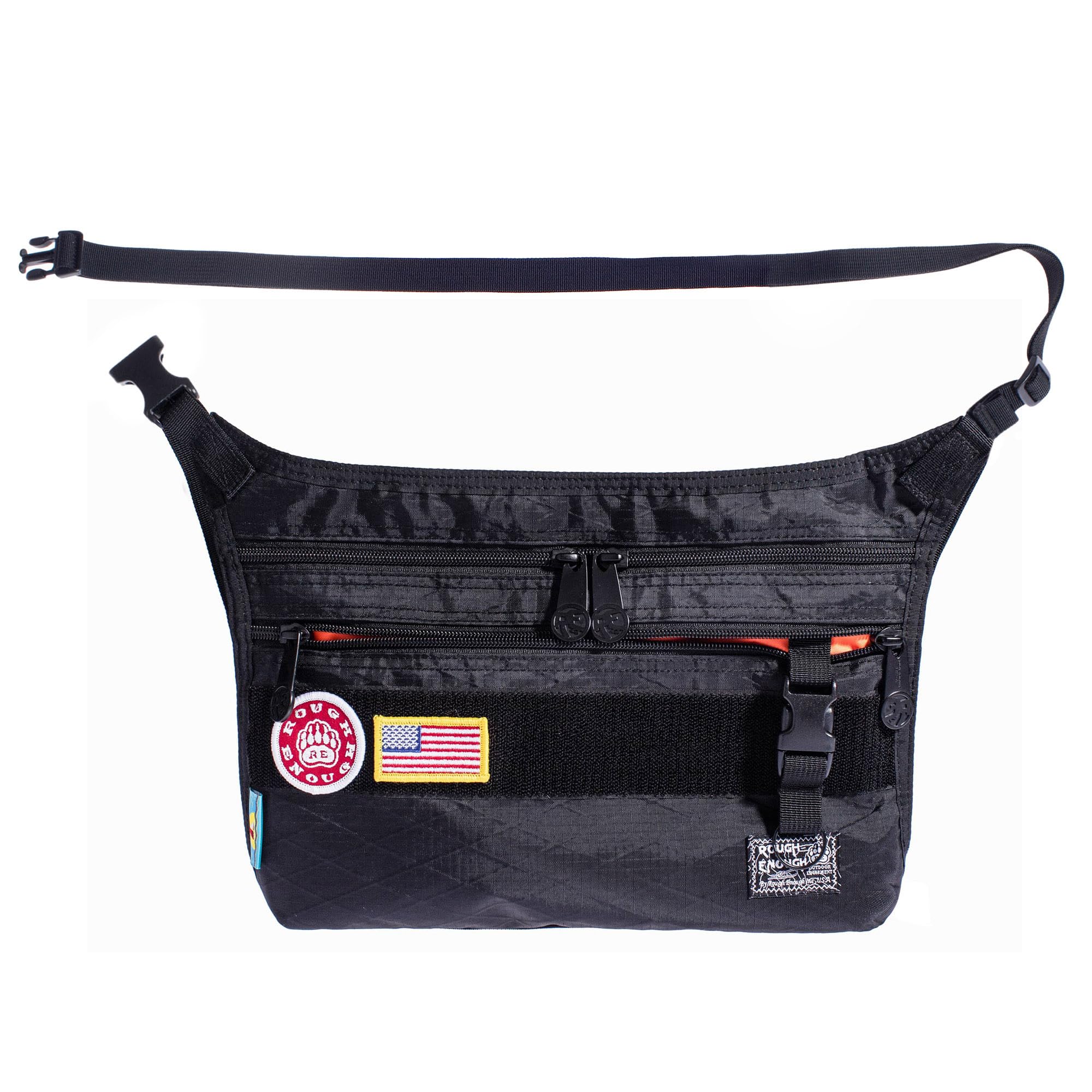 Foto 2 pulgar | Bolso Bandolera Rough Enough Negro Para Hombre Con Compartimento Para Tableta De 8 Pulgadas - Venta Internacional.
