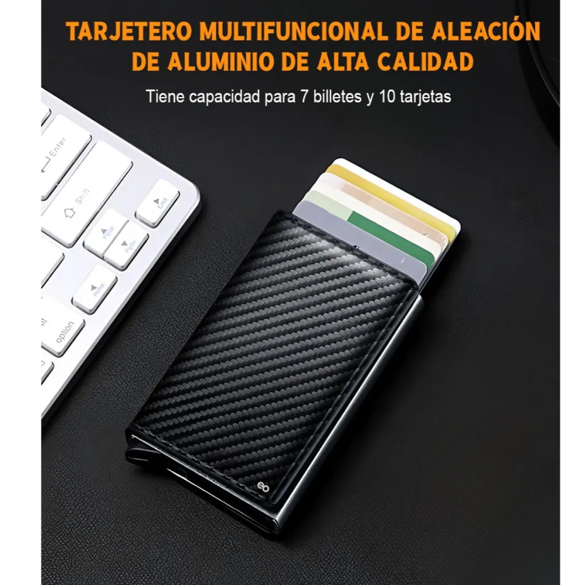 Foto 3 pulgar | Cartera Con Protección  De Aluminio Para Hombre Eo Safe Imports Esi-19371 Negro