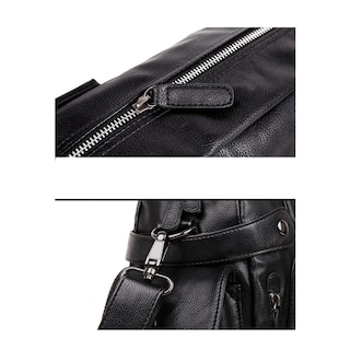Foto 5 | Bolso De Mano Tipo Maletín De Hombro Cuero Para Viaje Hombre Lab.g Negro