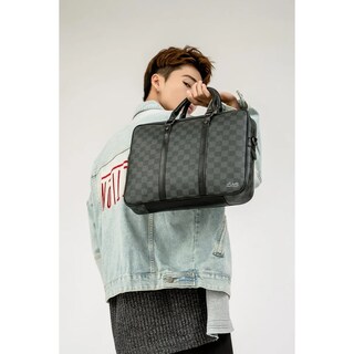 Foto 3 | Portafolio Maletín Bolso De Laptop Impermeable Lujo Hombre De Cuedros Lab.gnegro