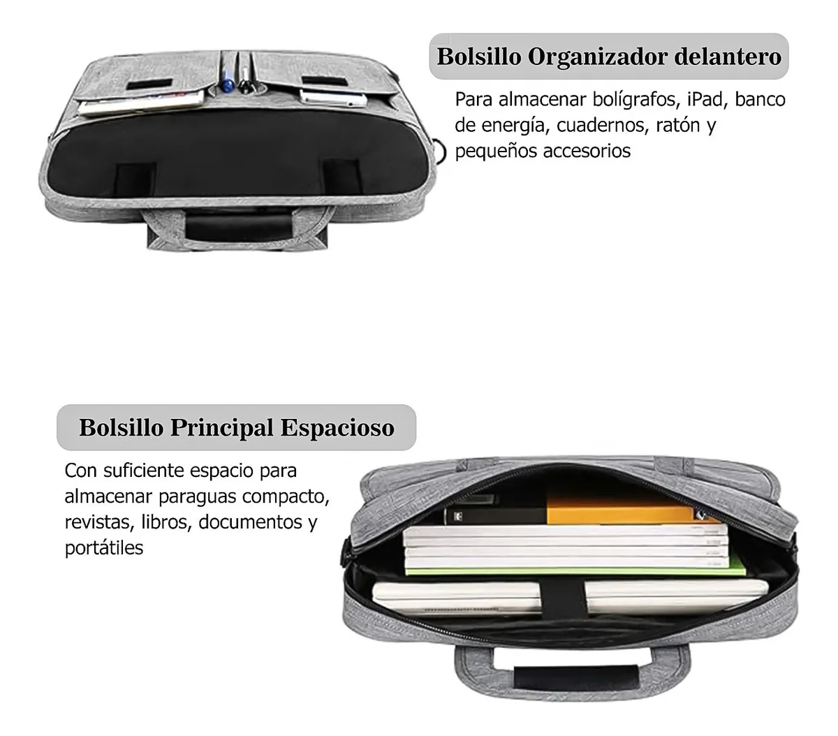Foto 3 | Maletín Portafolio Lab.g Para Laptop De 15.6 In Gris