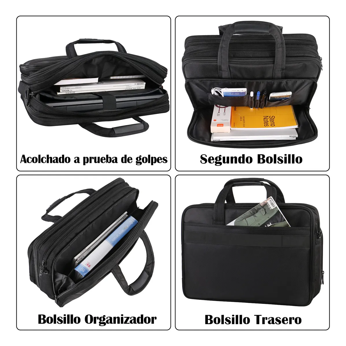 Foto 4 pulgar | Maletin Lab.g Para Laptop Hombre Portafolios Negro