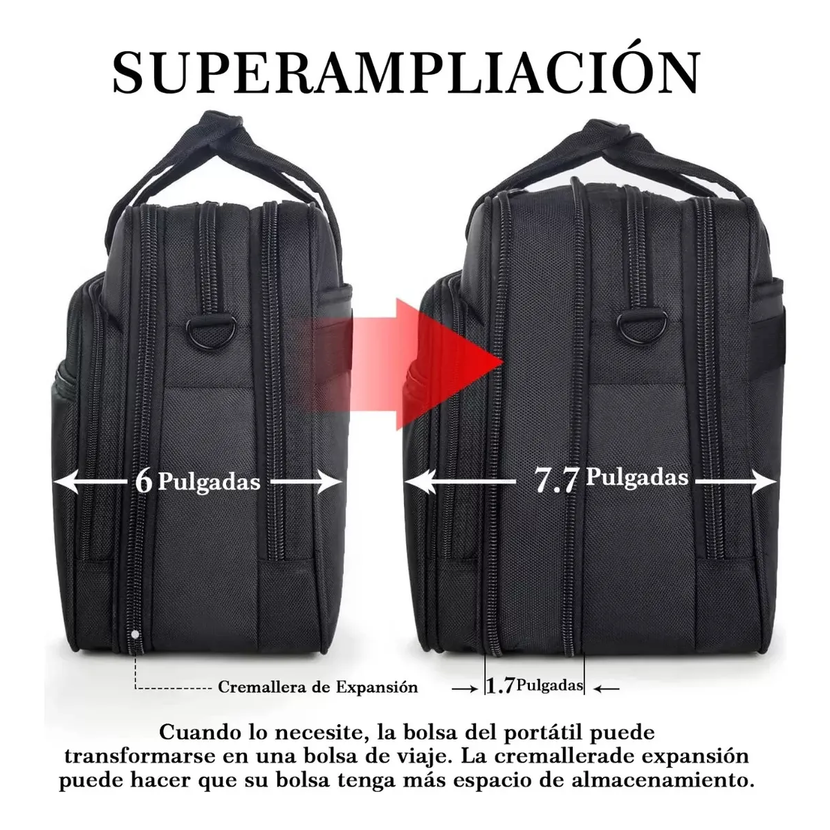 Foto 5 pulgar | Maletin Lab.g Para Laptop Hombre Portafolios Negro