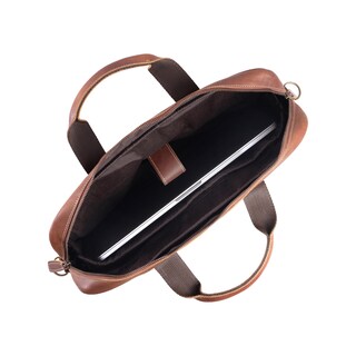 Foto 3 | Maletín De Piel Komalc Laptop Messenger De 16 Pulgadas, Color Canela - Venta Internacional.