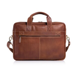 Foto 5 | Maletín De Piel Komalc Laptop Messenger De 16 Pulgadas, Color Canela - Venta Internacional.