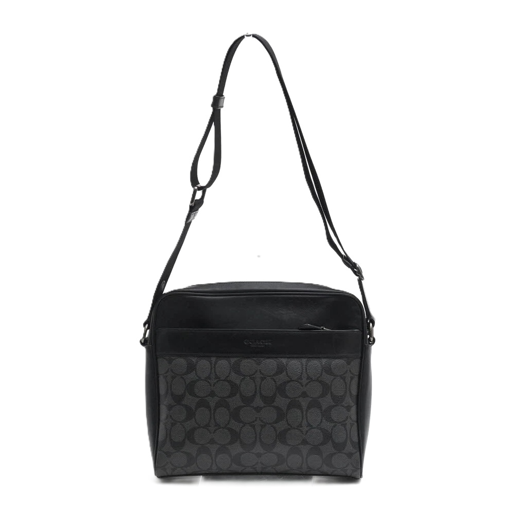 Foto 2 pulgar | Mariconera Coach F28456 Negro/gris