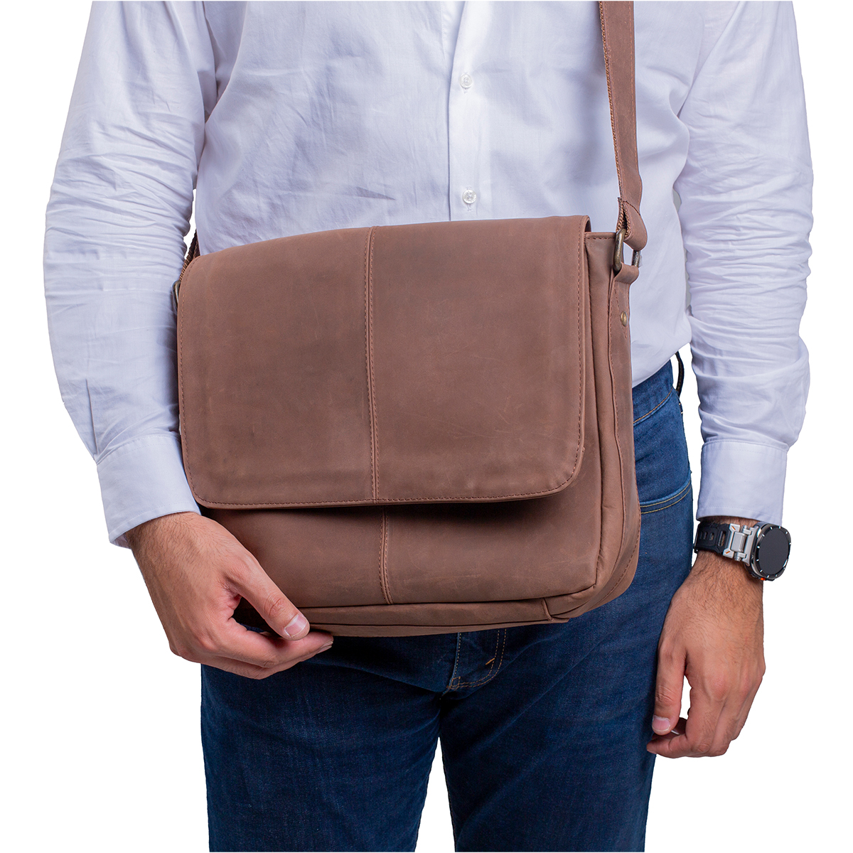 Foto 4 | Portafolio Piel Genuina Castelli Laptop 16 Pulgadas Hombre