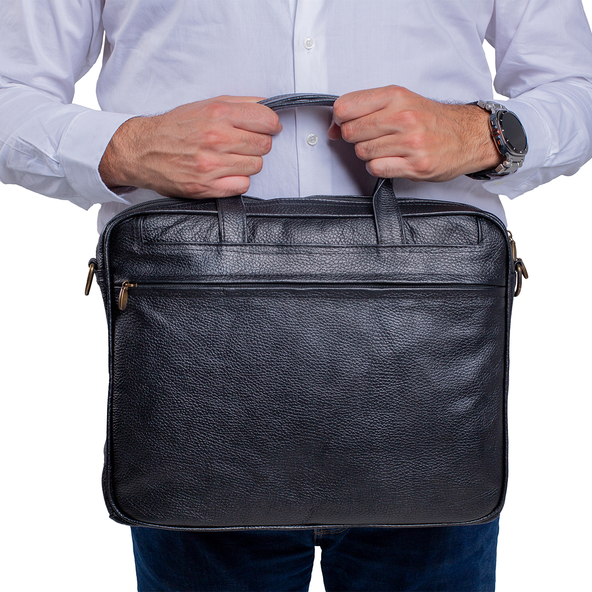 Foto 1 | Portafolio Piel Genuina Castelli Laptop 17 Pulgadas Hombre