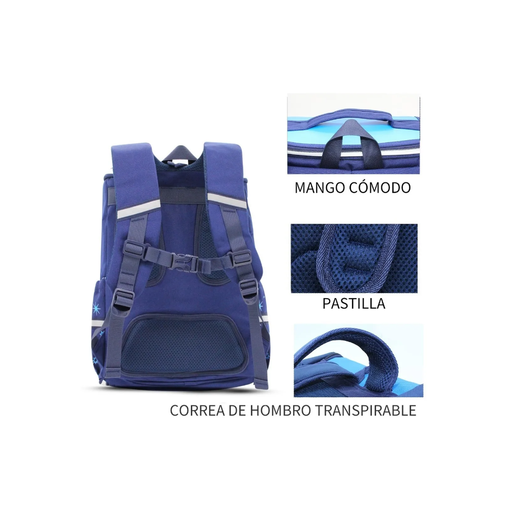 Foto 4 pulgar | Mochila Infantil Dinosaurio color Azul