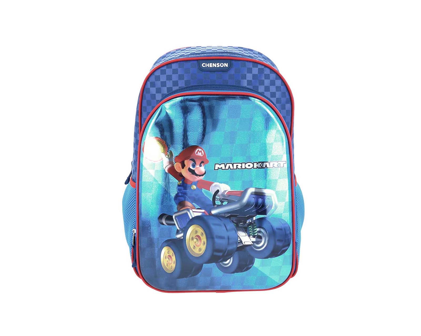 Mochila Grande Chenson Mario Bros Primaria Markt Azul para Niño