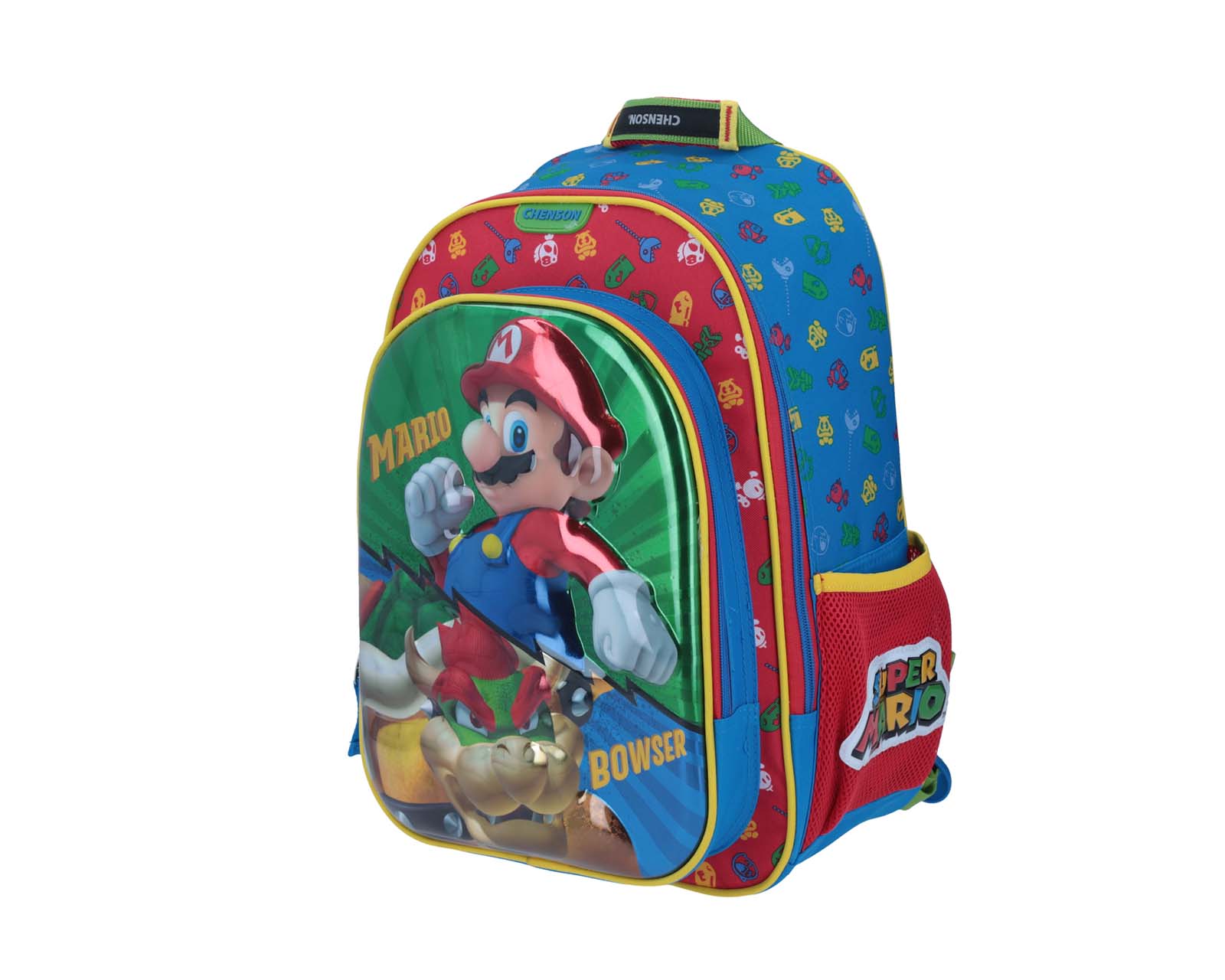 Foto 3 pulgar | Mochila Grande Chenson Mario Bros Primaria Mabox Rojo para Niño