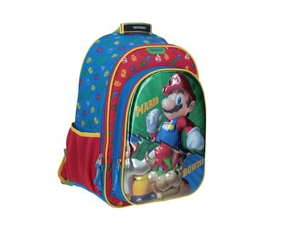 Foto 4 | Mochila Grande Chenson Mario Bros Primaria Mabox Rojo para Niño