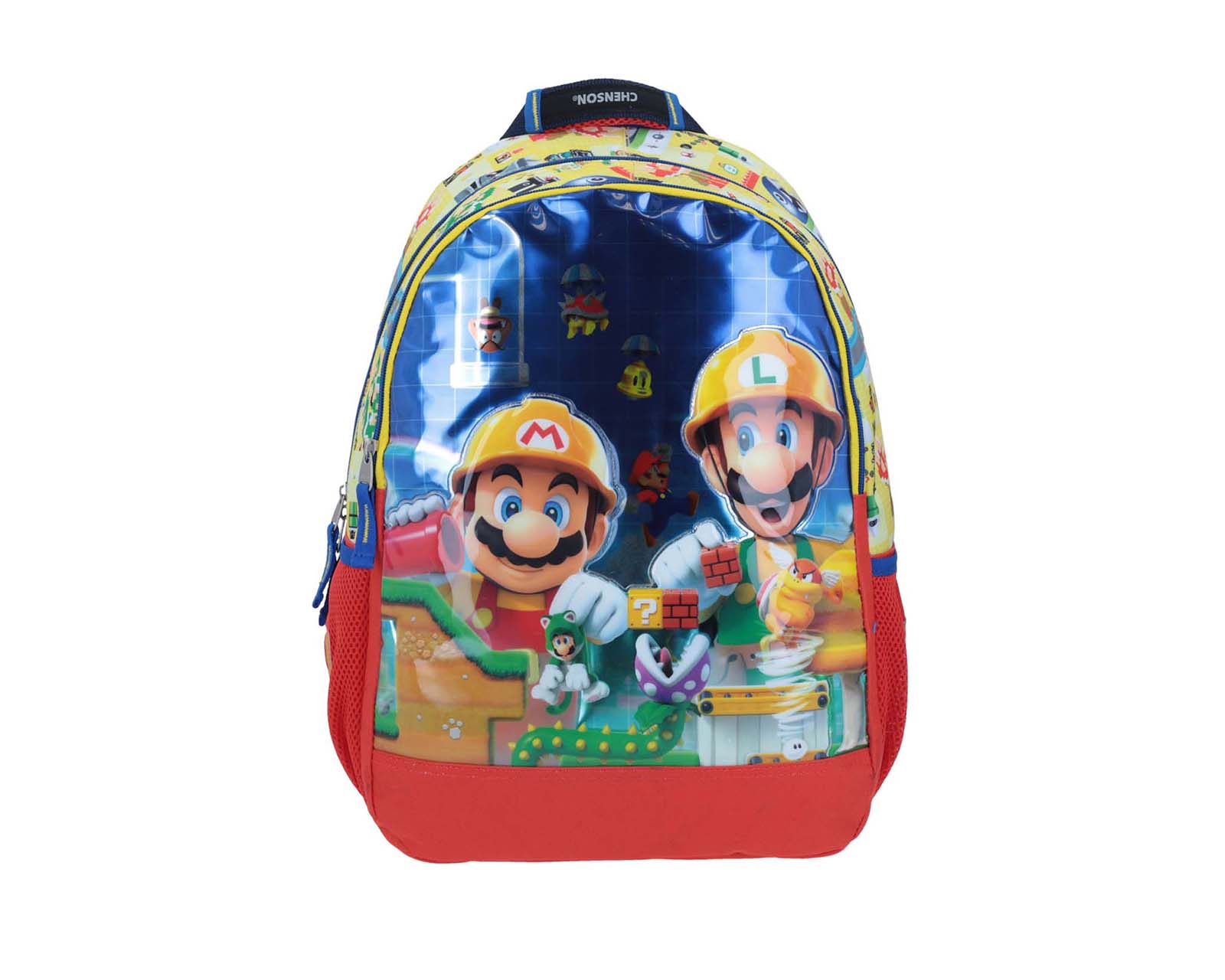 Mochila Chico Chenson Mario Bros Primaria Kirat Amarillo para Niño