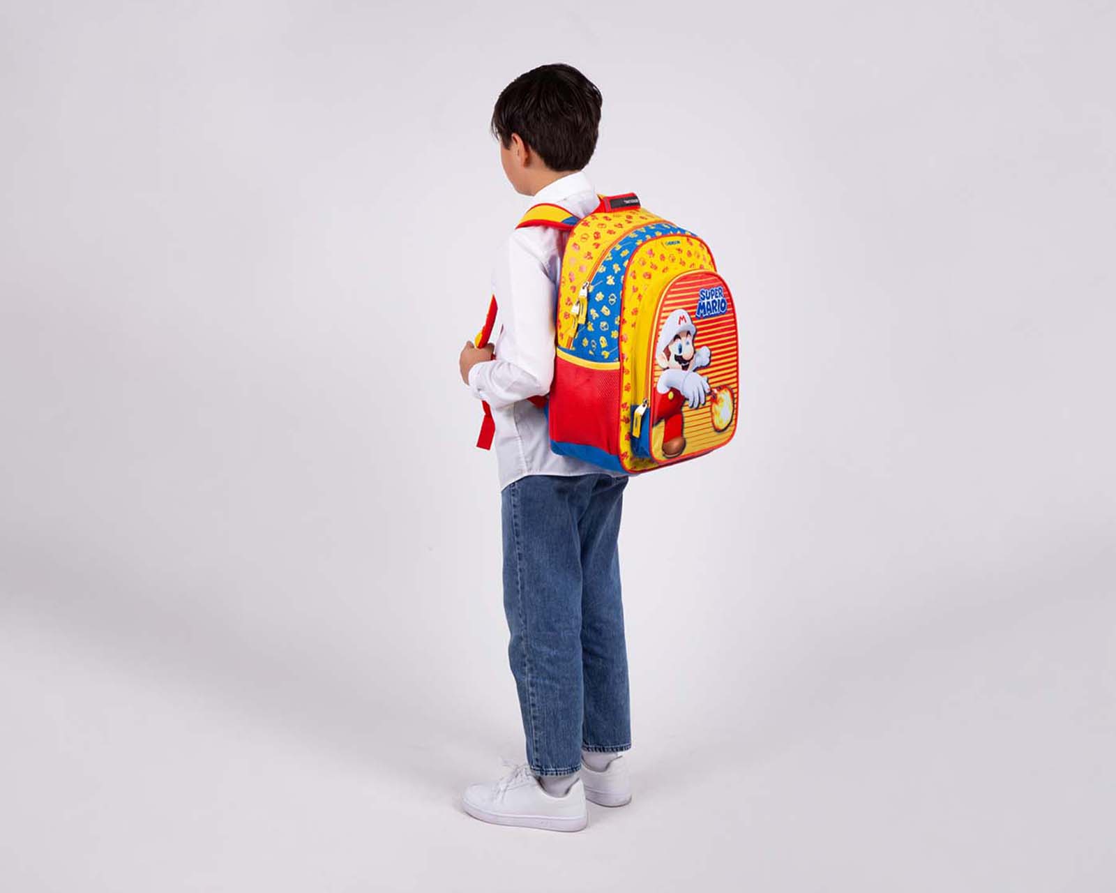 Foto 6 pulgar | Mochila Grande Chenson Mario Bros Primaria Firel Amarillo para Niño