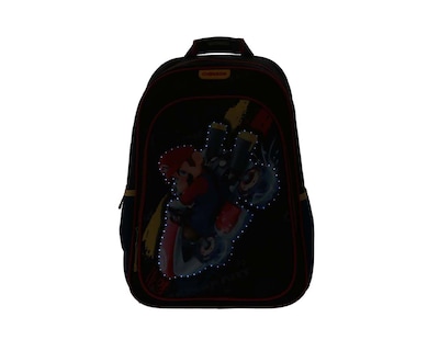 Foto 2 | Mochila Grande Chenson Mario Bros Primaria Rioka Negro para Niño
