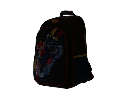 Foto 4 | Mochila Grande Chenson Mario Bros Primaria Rioka Negro para Niño