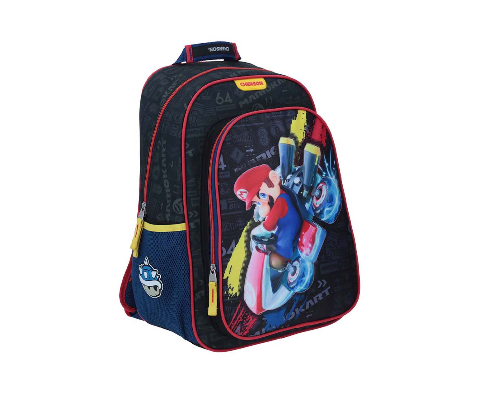 Foto 6 | Mochila Grande Chenson Mario Bros Primaria Rioka Negro para Niño