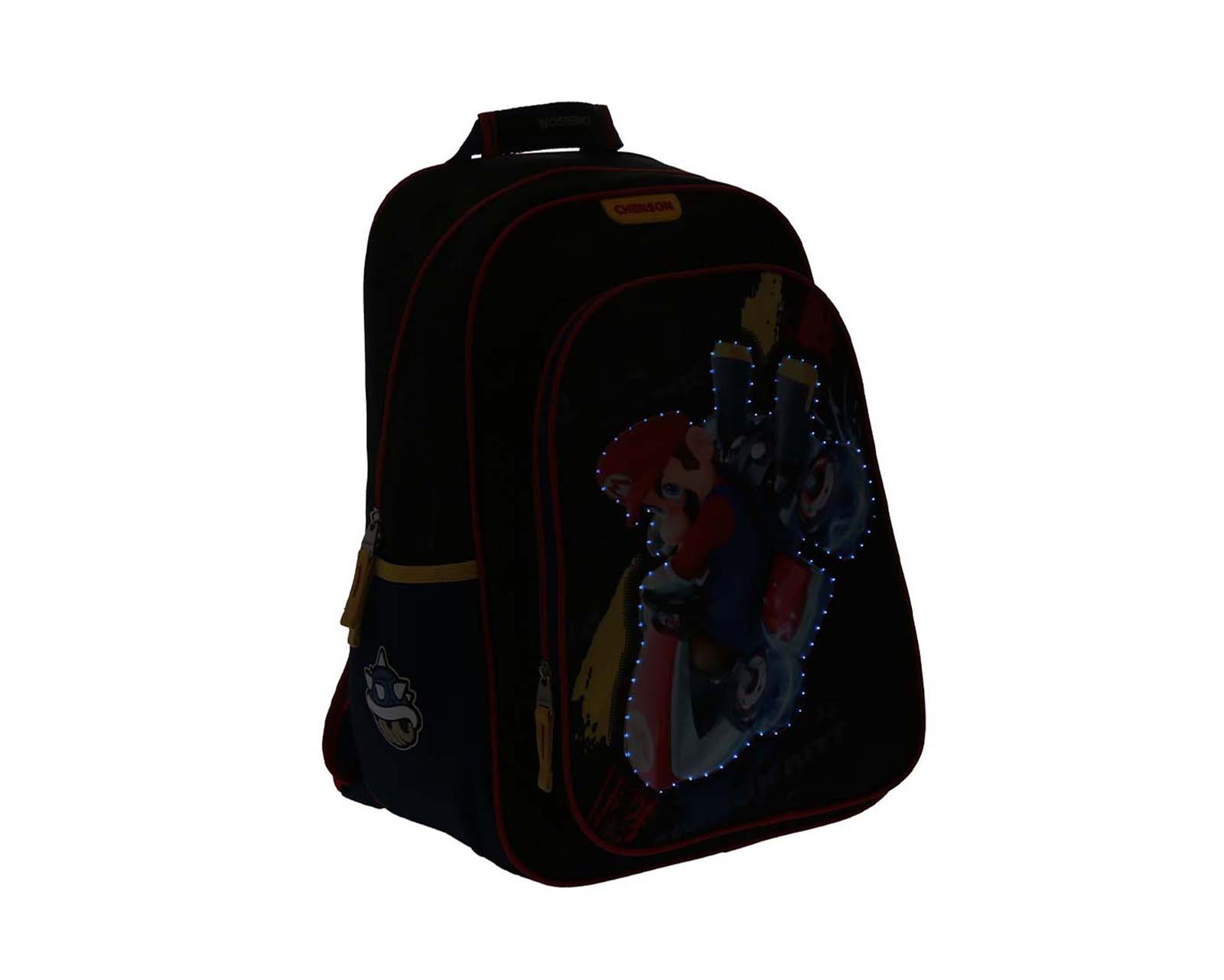 Foto 7 | Mochila Grande Chenson Mario Bros Primaria Rioka Negro para Niño