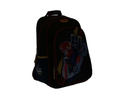 Foto 7 | Mochila Grande Chenson Mario Bros Primaria Rioka Negro para Niño